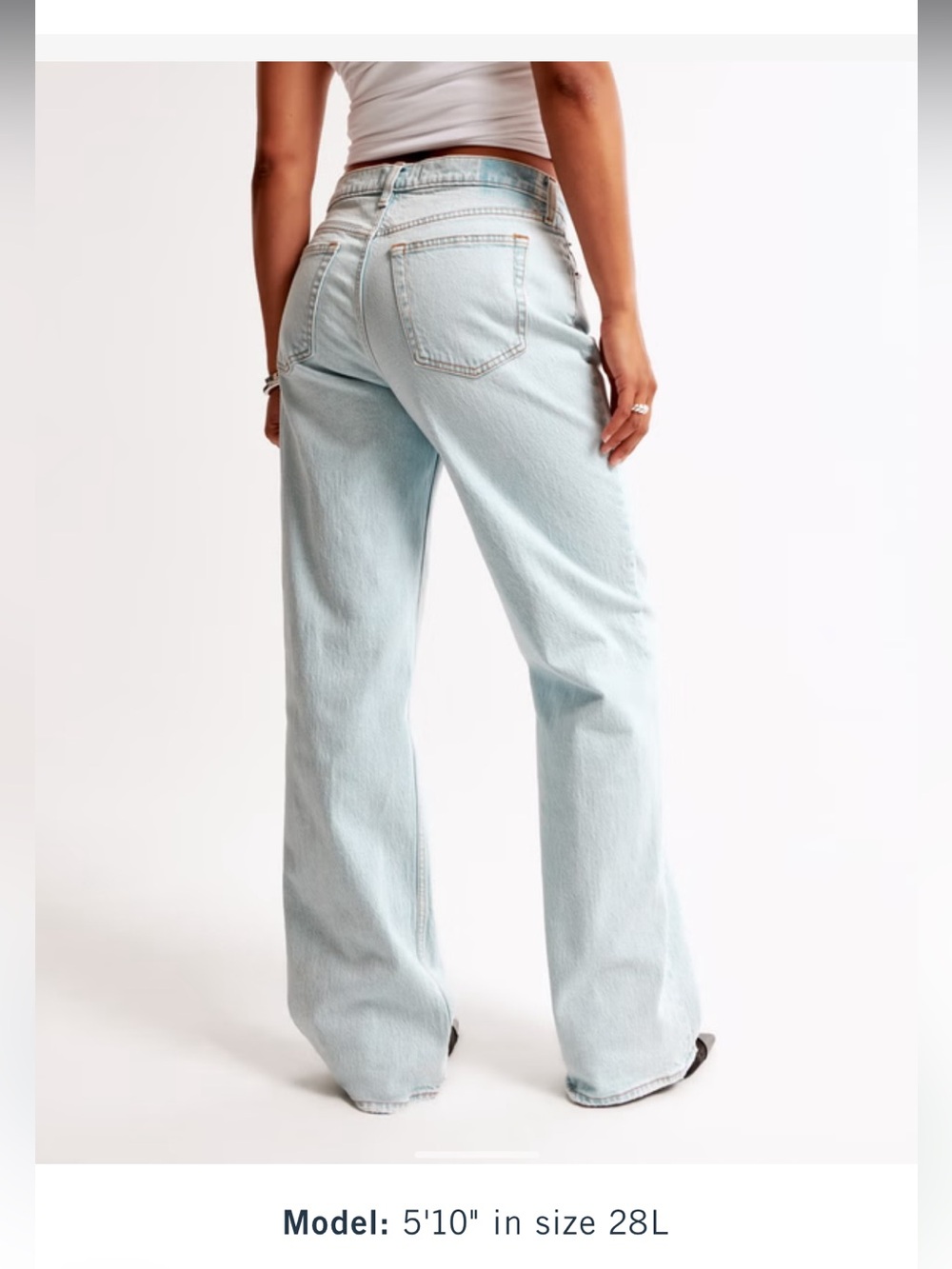 Abercrombie jeans the baggy low rise size 27